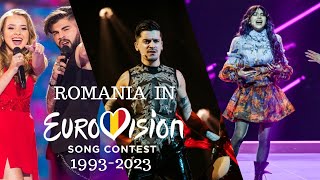 EUROVISION THROUGH TIME ETT  All Songs ROMANIA 1993  2023  Recap and Ranking [upl. by Mata]