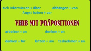 Verb mit Präposition  Akkusativ und Dativ [upl. by Akerdna49]