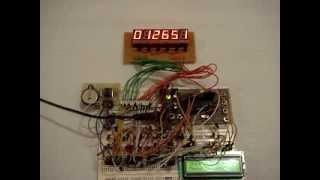 Digital Clock on 7 segment controlled with TV remote [upl. by Earley]