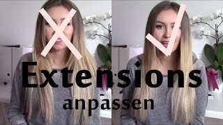 Extensions perfekt anpassen Passend schneiden und Tipps ❤️ [upl. by Jo951]