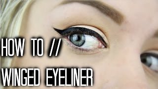 How To  Winged Eyeliner  Maddi Bragg [upl. by Perla285]