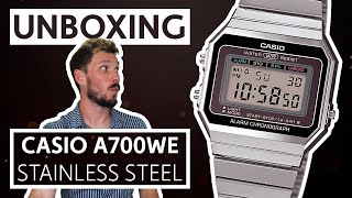 UNBOXING  Retro Casio A700 in Stainless Steel [upl. by Hanej]