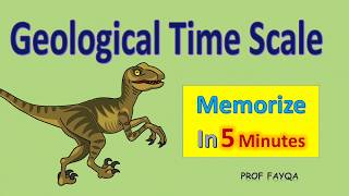 Geological Time Scale and Fossils l Memorize time scale chart in 5 minutes [upl. by Gunthar]