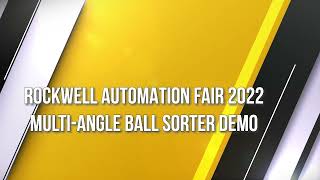 MultiAngle Ball Sorter Demo Automation Fair 2022 [upl. by Charlot]