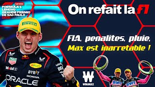 GP du Brésil  FIA pénalités pluie Max est inarrêtable ⎜ORLF134 [upl. by Molohs]