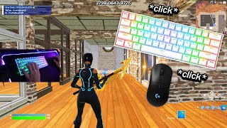 Late Night🌙Fortnite Clicky Keyboard Sounds Tilted Zone Wars Gameplay [upl. by Cobb967]