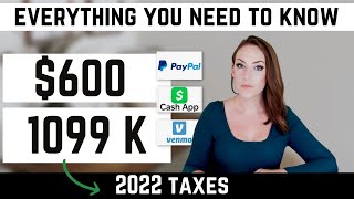 600 1099K Venmo PayPal Cash App What You Need to Know for 2023 Income Taxes [upl. by Eilrak596]