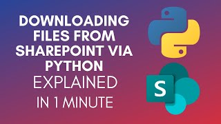 How To Download Files From SharePoint Using Python 2024 [upl. by Rennold]