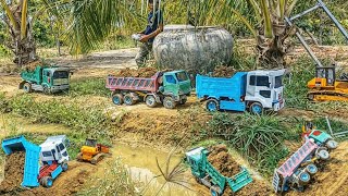 Amazing Hyundai Stuck And BullDozer Komatsu D65PX Car Nissan Kamaz Ep4 [upl. by Sirret750]