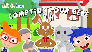 un elephant qui se balancait lyrics  compilation 1h en francais  comptine pour bebe [upl. by Yuji]