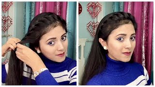 HEADBAND HAIRSTYLE For Long Hair  Hairstyle Easy And Beautiful [upl. by Ahsienod]