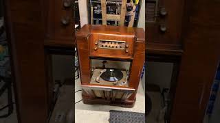 Philco 481262 vintage radio with turn table restore [upl. by Bohi]