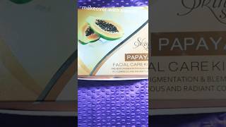 Papaya facial kit review shortsvideo viralvideo beautationcourse papayafacial 👈 [upl. by Ecirtaemed797]