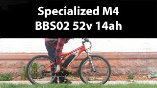 Custom Ebike Build Specialized M4 Bafang BBS02 Mid Drive [upl. by Halbert]