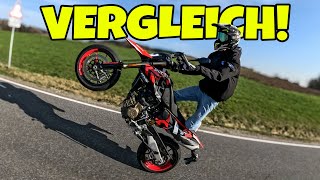 DUCATI HYPERMOTARD 698 vs KTM SMCR 690 [upl. by Aratas253]