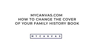 How to Change the Cover Style and Title of Your Ancestry Family History Book  MyCanvas [upl. by Dyanne]