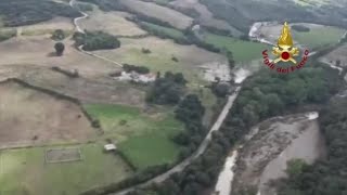 Montecatini Val di Cecina allagata la vista delle campagne dal drone [upl. by Demetrius]