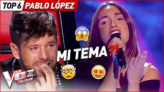 Las COVERS más INCREÍBLES de Pablo López en La Voz [upl. by Nyltiak]