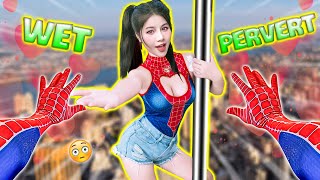 How Escape SPIDERGIRL Crazy BAD GUY in LOVE 😱 Love Story Spiderman in Real Life POV [upl. by Lette108]