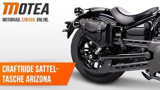 Craftride Custom Motorrad Satteltasche Arizona Anbauvideo [upl. by Julee690]