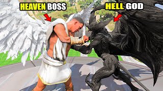 FRANKLIN Biggest Revenge On HELL GOD amp DEVIL GOD With LUCIFER In GTA 5  SHINCHAN and CHOP [upl. by Halivah]