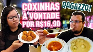 RAGAZZO RODÍZIO DE COXINHAS E MASSAS COM DESCONTO [upl. by Atterahs]