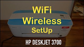 How To Do WiFi SetUp of HP Deskjet 3700 Series AllInOne Printer [upl. by Scevour]