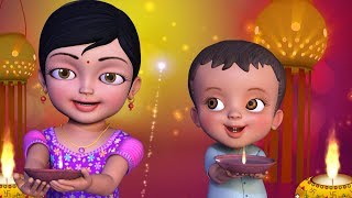 சந்தோஷம் பொங்கிடும் தீபாவளி  Tamil Rhymes for Children  Infobells [upl. by Meehahs10]