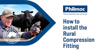 How to install the Philmac Rural Compression Fitting [upl. by Lillie]