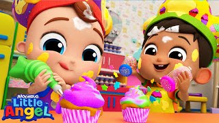 Muffin Man Baking Cookies  Little Angel Kids Songs amp Nursery Rhymes [upl. by Ennayrb969]