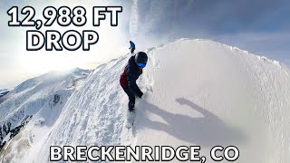 Snowboarding Breckenridges Highest Peak Inbounds [upl. by Jegar]