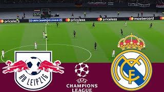 RB Leipzig 0 vs 1 Real Madrid Champions League  Simulación Videojuegos PES 2021 [upl. by Treharne]