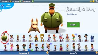 Subway Surfers  Guard and Dog Unlocked Update Mod  All Characters Unlocked and All Boards Gameplay [upl. by Abram567]