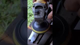 Polishing whole knife blade after forging shorts short shortsvideo shortvideo diy how [upl. by Sindee]