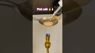 Pink salt vs hotspoon pinksalt salt experiment satisfying asmrtriggers asmr science [upl. by Minnnie759]