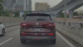 Dashcam Malaysia Road hogger Renault Koleos ACU19 [upl. by Annabela137]