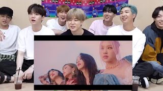 BTS Reaction BLACKPINK  Lovesick Girls MV [upl. by Neelhtac939]