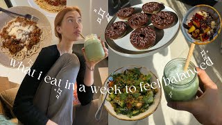 what i eat in a week  how to nourish your body without being restrictive [upl. by Enattirb]