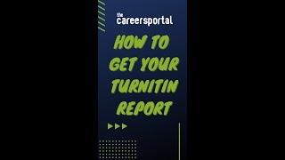 How to get your Turnitin report [upl. by Wanfried]