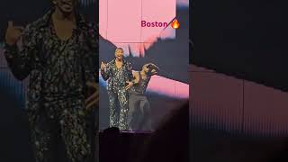 Usher Performs Party Ft Chris Brown Sends Shout Out To Boston FB Team usher concert music [upl. by Luapnoj]