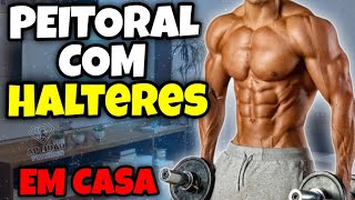 💥 Treino de Peito Com Halteres  Em Casa [upl. by Irafat]