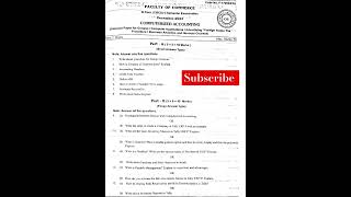 Degree 5th semester Computerized accounting previous year question paper [upl. by Dlanar108]