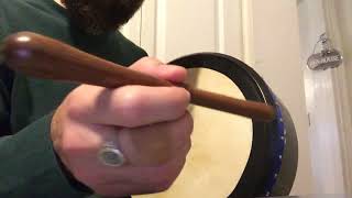 16” Seanie Geaney tunable bodhrán sound test [upl. by Minni170]