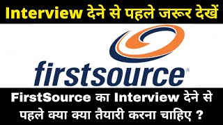 FirstSource Full Interview Details  Interview Que and Ans  GK4YOU [upl. by Durston]