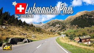 Scenic Drive across the Lukmanier Pass Switzerland 🇨🇭 Driving from Disentis to Biasca [upl. by Ahsieka]