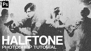 How To Create HALFTONE EFFECT  Photoshop Tutorial [upl. by Giorgi85]