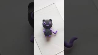 Cat CLAY CRAFTS 💜💜♥️💜💜 shorts trending viral clay crafts [upl. by Kironde]