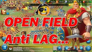 Trik WAR Open Field ANTI LAG Rise Of Kingdoms [upl. by Elyl]