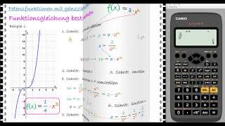 LernvideoFunktionsgleichung einer Potenzfunktion f mit fx  axn bestimmen [upl. by Noivert]