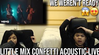 SIBLINGS React to Little Mix  Confetti Acoustic  OUR EARS HAVE BEEN BLESSED [upl. by Yecniuq]